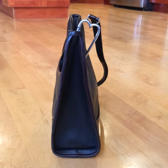 BRIGHTON | Vintage Leather Shoulder Bag Heart Cutout - Picture 9 of 16